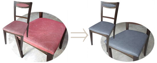 食堂椅子修理の例