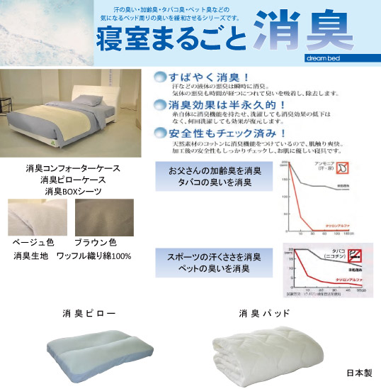 まるごと消臭寝装品